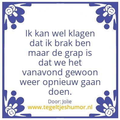 Tegeltje: Drinken