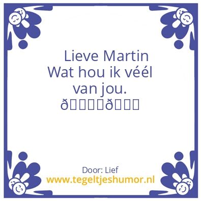 Tegeltje: Echte liefde