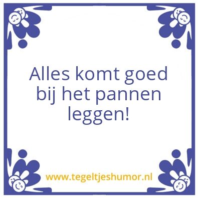 Tegeltje: Bouw humor