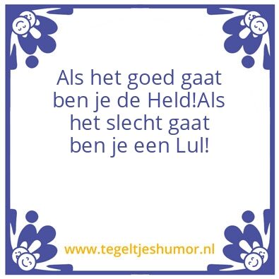 Tegeltje: Vette zei: