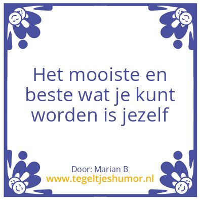 Tegeltje: Marian Borg