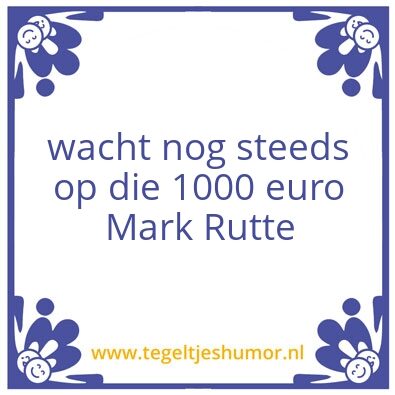 Tegeltje: wachten