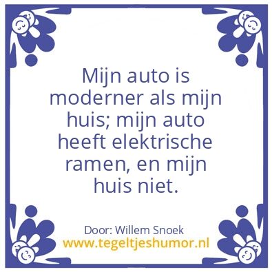 Tegeltje: Wat is moderner