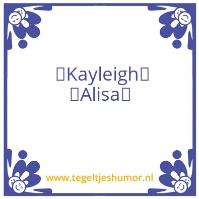 Tegeltje: Kleindochters