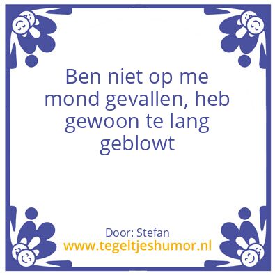 Tegeltje: Gestopt met blowen