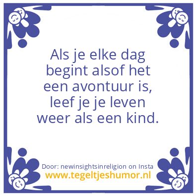 Tegeltje: Life is fun again