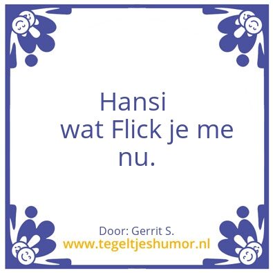 Tegeltje: Ik ben Gerrit.