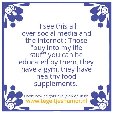 Tegeltje: Have you ever noticed ?