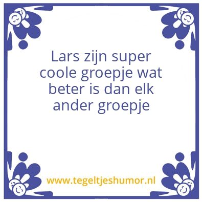Tegeltje: Tegeltje