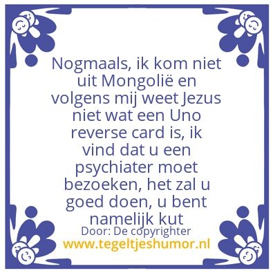 Tegeltje: Jezus heeft iets te zeggen