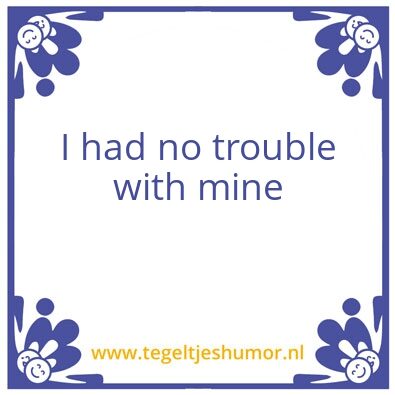 Tegeltje: flor