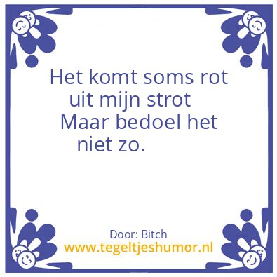 Tegeltje: Strot