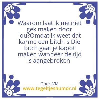 Tegeltje: vijanden,haters,vrienden
