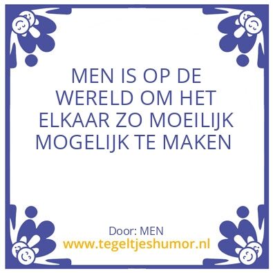 Tegeltje: MEN