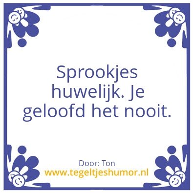 Tegeltje: Er was eens.