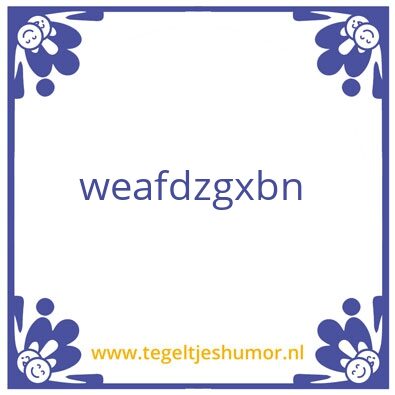 Tegeltje: test