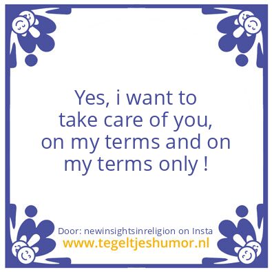 Tegeltje: My Way !