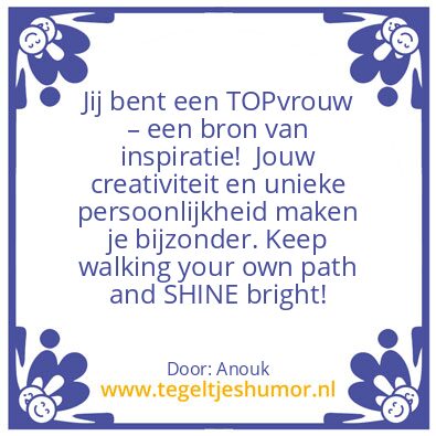 Tegeltje: Cara