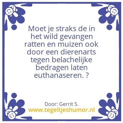 Tegeltje: Ik ben Gerrit.