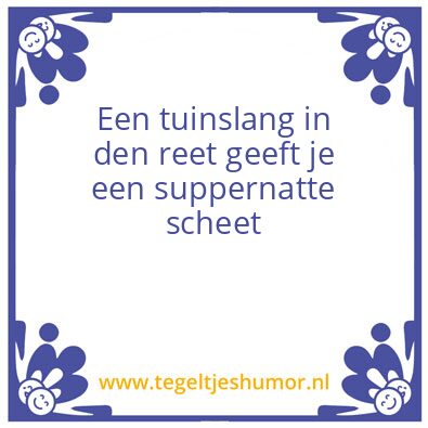 Tegeltje: Vrijdag gedachte