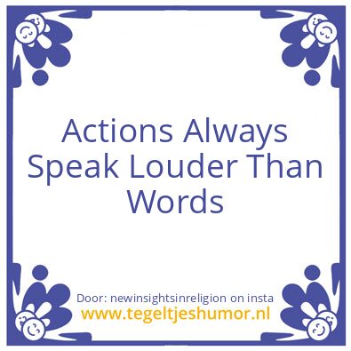 Tegeltje: Actions.