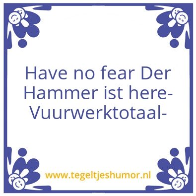 Tegeltje: VWT