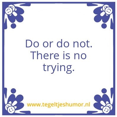 Tegeltje: Yoda