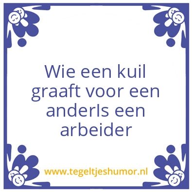 Tegeltje: Arbeider