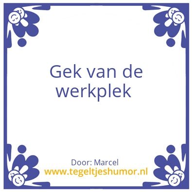 Tegeltje: Caro