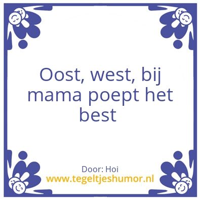 Tegeltje: Hoi