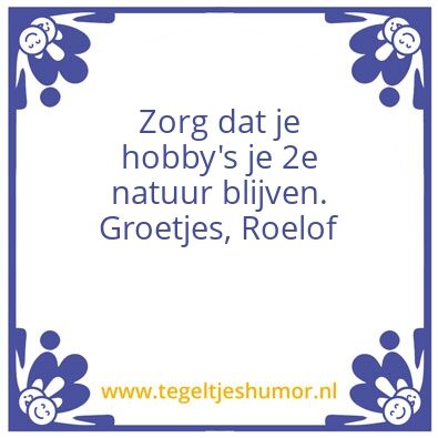 Tegeltje: Dag Henk
