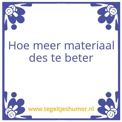 Tegeltje: PA