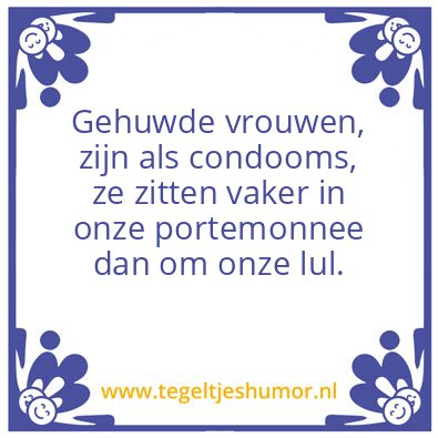 Tegeltje: Echtgenote