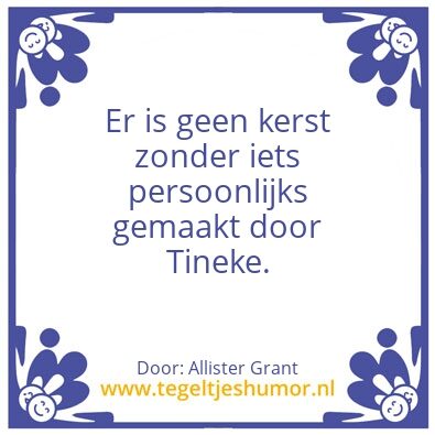 Tegeltje: Tineke