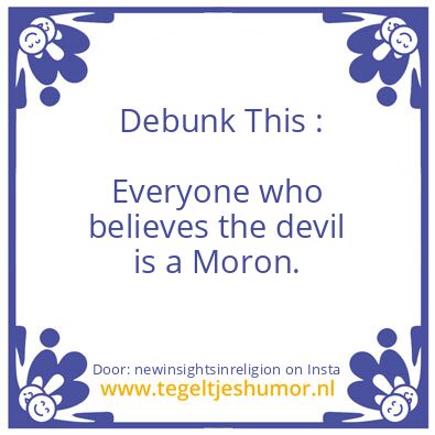 Tegeltje: Debunk This