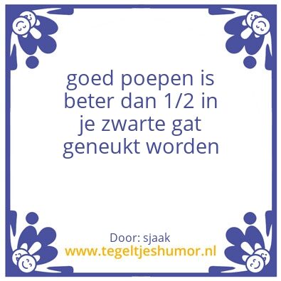 Tegeltje: ja