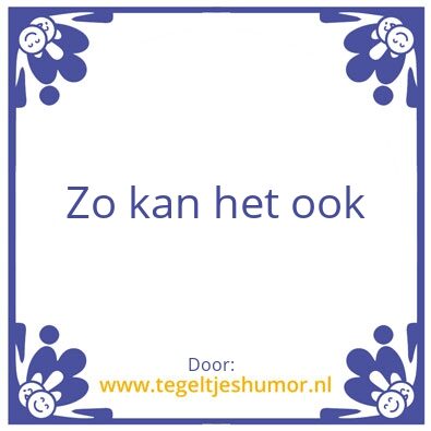 Tegeltje: Tegeltje