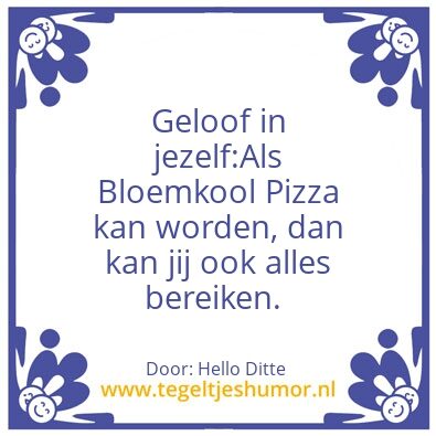 Tegeltje: Etenswaardigheden