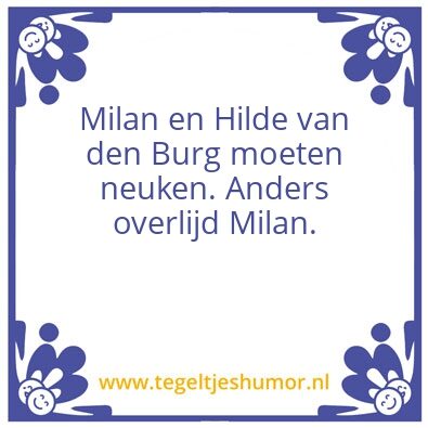 Tegeltje: Sex
