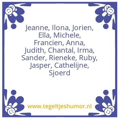 Tegeltje: Greetje