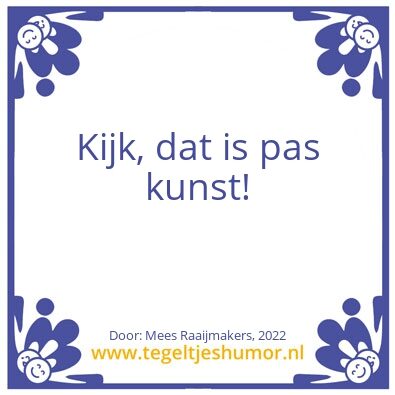 Tegeltje: je moeder