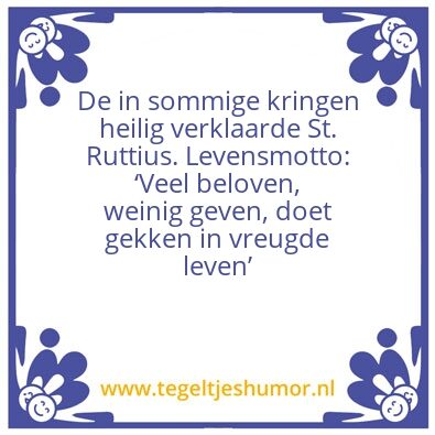 Tegeltje: Rutte