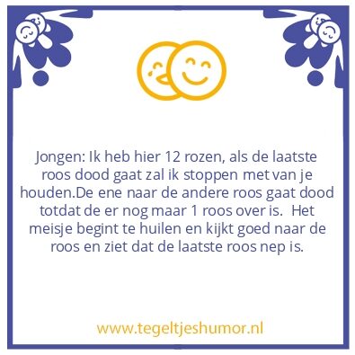 Tegeltje: rozen liefde