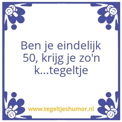 Tegeltje: 50