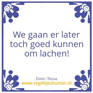 Tegeltje: Humor