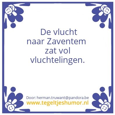 Tegeltje: Vlucht