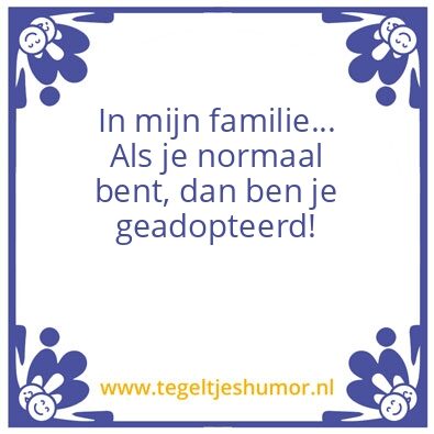 Tegeltje: Familie