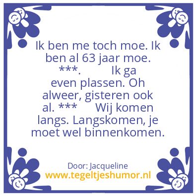 Tegeltje: Eten en drinken