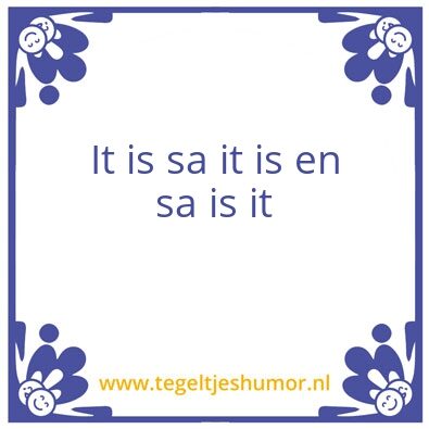 Tegeltje: Feike