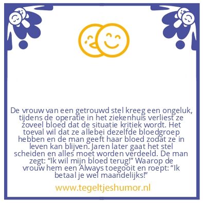 Tegeltje: Ongeluk